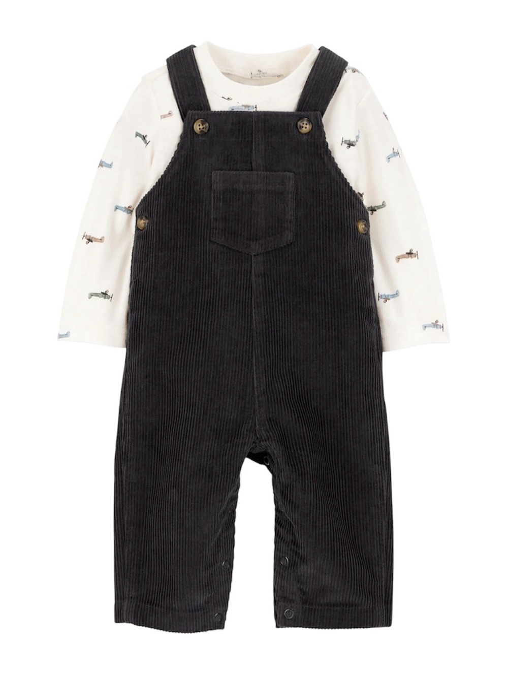 Carter's Child of Mine Baby and Toddler Boy Overalls Set, 2-Piece, 24M